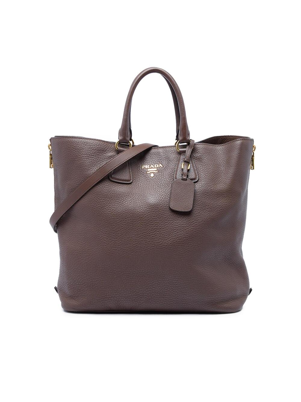 Prada Side Zip Convertible Tote Vitello #341016P11B